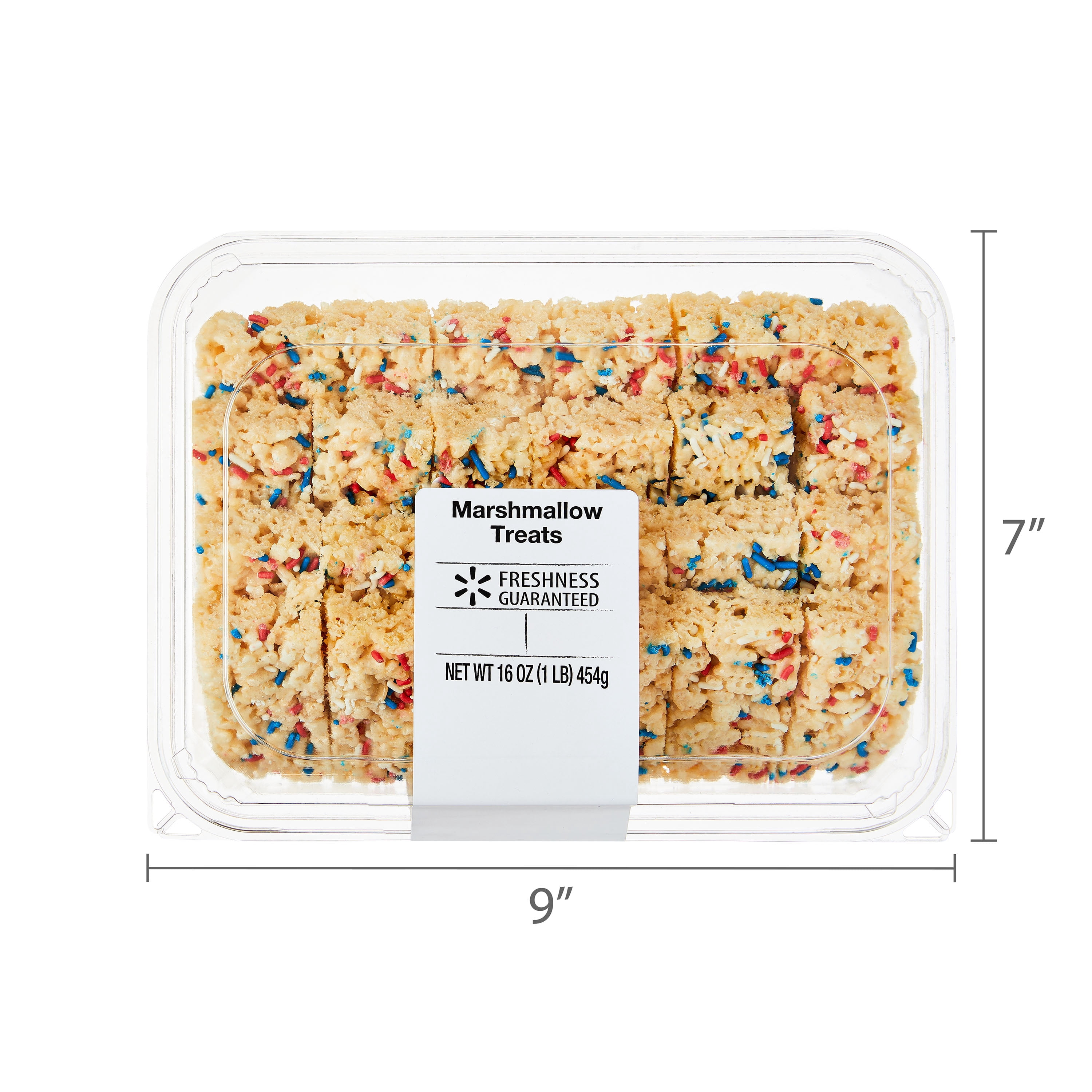 Freshness Guaranteed Summer Marshmallow Treats, 16oz, 24 Count, Instant, Chewy, Crispy, Plastic Tray