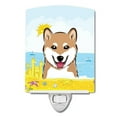thumbnail image 1 of Carolines Treasures BB2093CNL Shiba Inu Summer Beach Ceramic Night Light, 1 of 1