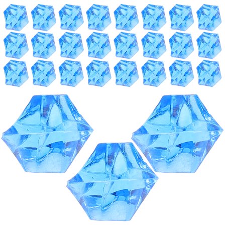 NIAIZEK 450Pcs Artificial Dark Blue Ice Cubes for Food Styling and Home Decoration