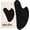 Matte Black, variant on Steel Gua Sha Facial Tools - Guasha Tool for Face, Face Sculpting Tool, Neck Massager, Double Chin Reducer Gua Sha Tools, Lymphatic Drainage Massager, Facial Skin Care - Iridescent