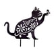 thumbnail image 1 of de jardín de gato lindo negro, de estatua de gato, estatuas decorativas de animales de Metal para jardín de jardín decoración casa, 1 of 7