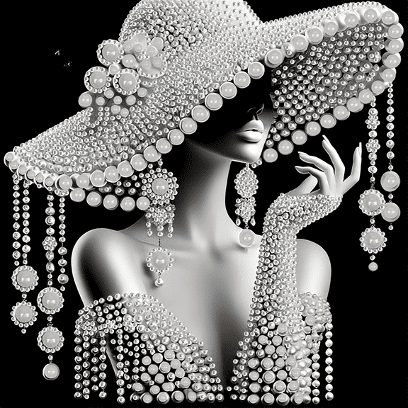 BYGFHLYW 5D Diamond Painting Kits for Adults Beginners, Woman Special Shape Diamond Art, DIY Drill Diamond Dot Gem Art Kits for Adults, Home Wall Decor 12X12 Inch