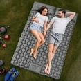 thumbnail image 3 of Travel Air Mattress- Inflatable Sleeping Pad, Waterproof Inflatable Camping Sleeping Pad, Foldable Camp Sleep Mat Travel Tent Gear for Parks Hiking Backpacking Picnic Walking Climbing, 3 of 10