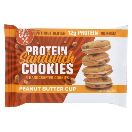 Buff Bake Cookies Peanut Butter Cup - Case Of 8 - 1.79