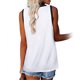 thumbnail image 2 of Guardurnaity Camiseta sin mangas con cuello en V para mujer Camiseta sin mangas de color informal Camiseta sin mangas con bloque Prendas para la parte del cuerpo Blanco L, 2 of 6