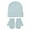 Blue, variant on Huowey Kids Baby Knitted Hat And Glove Set Versatile Solid Color Fall New Children Wool Pullover Hat Relaxed Fit Dailywear, S