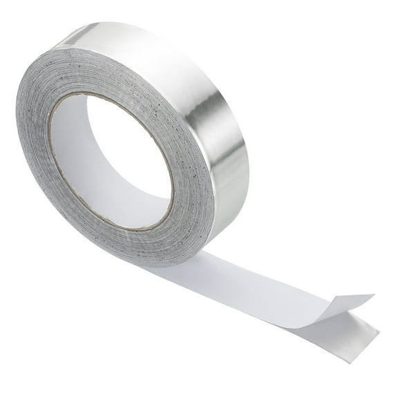 Uxcell Duct Tape, 1.18" x 164.1 Ft(54.7 Yd) 3.9 Mil Heavy Duty Aluminum Foil Tape Waterproof Insulation Heat Resistant for Ductwork HVAC Sealing Patching, 1 Roll