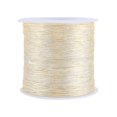 thumbnail image 2 of Cordon en nylon pour nœud chinois, 100 m x 0,8 mm, beige, pour macramé, Shamballa, 2 of 3
