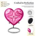 thumbnail image 3 of SABURIAL Pink Urn - Unique Funeral Urn For Ashes - Combo Of 8 Inch & 3 Inch - Burial Urns For Female - Large Cremation Urns For Human Ashes Adult Man, 3 of 7