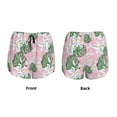 thumbnail image 3 of Pofeuu Lilies Flowers Print Women's Athletic Shorts Running Workout Shorts Tummy Control Quick Dry Gym Shorts with Pockets Double layer sports shorts-XX-Large, 3 of 7