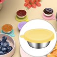 thumbnail image 4 of Contenedor para ensaladas Macarena Taza de acero inoxidable amarillo, 4 of 8