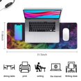 thumbnail image 5 of Color Geometry&nbsp;pad Mousewaterproofwashable&nbsp;for Office Home Work Gaminggaming Mouse PadRubber Base Mousepad with Stitched Edges 31.5x11.8inches, 5 of 7