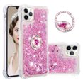 thumbnail image 1 of Funda para iPhone 11 PRO MAX con Brillo Líquido Flotante, Purpurina, Parachoques y Anillo Giratorio Soporte, 1 of 5