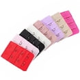 thumbnail image 2 of Pungan Bra extender 2 hook 5pcs Ladies Women Elastic Bra Lingerie Extenders 2-Hooks 3 Rows Extension Straps (Random Color),2.01"X1.26"X0.08", 2 of 10