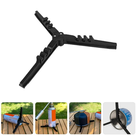 Clispeed Foldable Gas Tank Stand Black Lightweight Tripod for Outdoor Activities