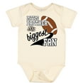 thumbnail image 3 of Inktastic Little Brother and Biggest Fan Football Player Boys Baby Bodysuit, 3 of 5