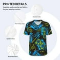 thumbnail image 4 of Balery Play Game Baseball Jersey for Men Casual Button Down Shirts Short Sleeve Active Team Sports Uniform-Large, 4 of 9