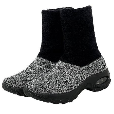 

1 Pair of Winter Snow Boots Warm Middle High Boots Comfortable Shoes for Women