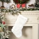 thumbnail image 4 of Calcetines Largos de Peluche Navideños Decorativos | Bolsas de Regalo | Porta Caramelos Navideños Blancos y Rosados | Adornos Navideños de Poliéster Suave | Medias Festivas para Regalos y Dulces, 4 of 6