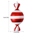 thumbnail image 3 of Christmas Tree Candy Cane Ornaments Peppermint Lollipop Ornaments Candy Xmas Tree Hanging Decor Polymer Clay Lollipop Pendants Fake Candy Canes Craft for Holiday Wreath Party, 6inch, 3 of 9