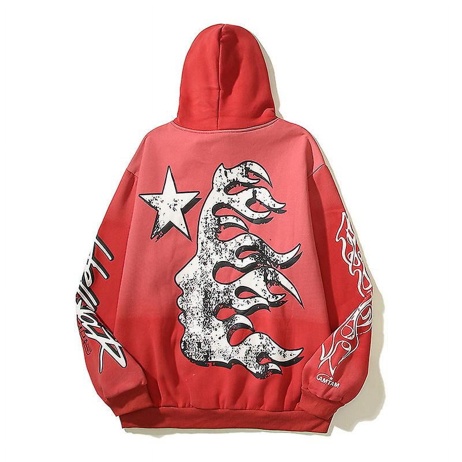 Jacket Hellstar Brainwashed Hoodie Retro Mud Dye Hooded Flocking