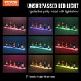 thumbnail image 2 of VEVOR Estante para exhibición de botellas de licor con iluminación LED VEVOR, soporte para whisky de 1 nivel y 40 pulgadas montado en la pared, estante para barra de casa iluminado comercial, 2 of 9