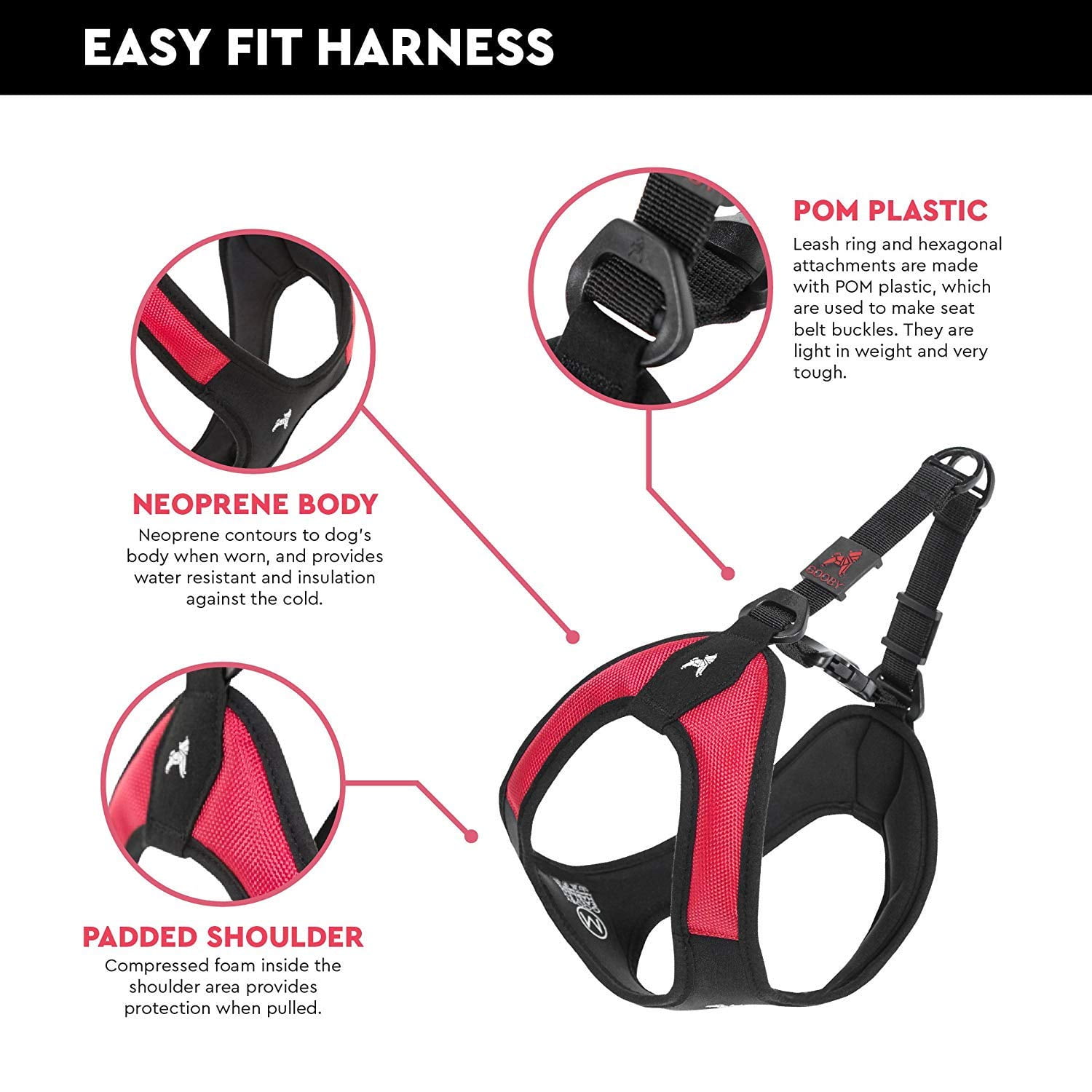 gooby easy fit harness small