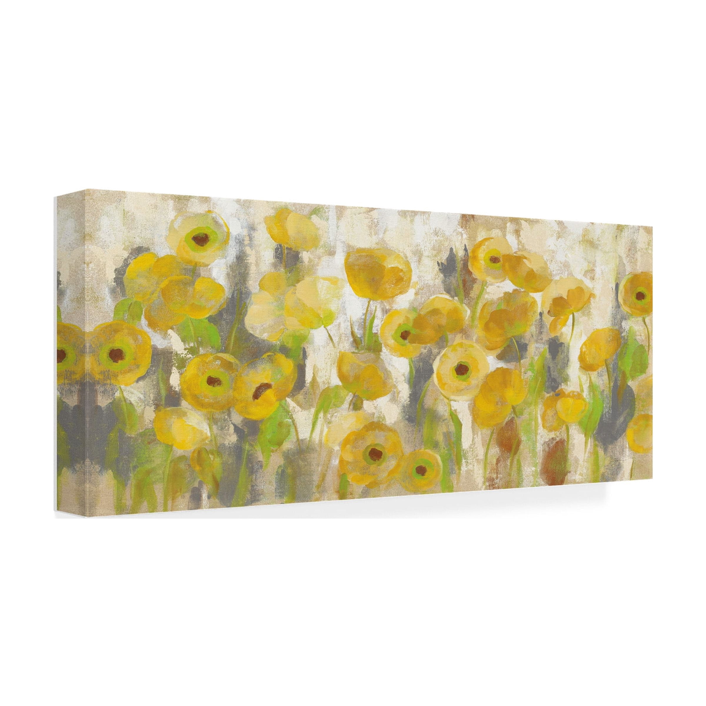 Trademark Fine Art 'Floating Yellow Flowers I' Canvas Art by Silvia Vassileva