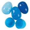 Fun Express 144 Pieces Blue Plastic Eggs, Easter Egg Hunt and Party Supplies
