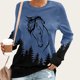 thumbnail image 1 of Ichuanyi liquidación de la moda para mujeres de la moda impresa manga de mangas largas blusa redonda de cuello redondo sudadera sudadera sudadera con capucha ICHUANYI WER202308211921, 1 of 4