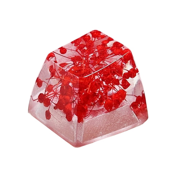 Epoxy Resin Keycaps With Real Flower Translucent for Mechanical Keyboards Keycap Replacment 1PC