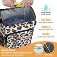 thumbnail image 2 of Travel Cooler Bag - Black and Orange Of Leopard Print Camping Beer Cooler Backpack with Bottle Opener- Waterproof Insulated Picnic Backpacks - Cooler Bag for Beach, 2 of 6