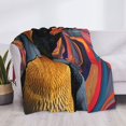 thumbnail image 3 of Fuzoiu Abstract Pattern Penguin Print Flannel Blanket,Throw Blanket,Flannel Home Decor,Fleece Bed Blankets,Cozy Soft Blanket for Bed, Sofa, Camping, and Travel-80"x60", 3 of 6