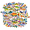 6A-70pcs, variant on 35pcs-100pcs Tropical Fish Stickers Ocean Animal Stickers Marine Life Kids Stickers for Laptops Suitcases Notebooks