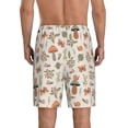 thumbnail image 4 of Lsque Forest Mushrooms Insects Mens Sleep Pajama Shorts,Short Pajama Pants, Cotton Ultra-Soft Knit-3X-Large, 4 of 9