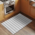 thumbnail image 2 of Entryway Rug 2'x3', White Geometric Small Rug for Kitchen Bathroom Door Mat Indoor Entrance, Modern Minimalism Black Striped Lines Non-Slip Area Rugs Floor Mats Carpet Front Door Rugs, 2 of 8