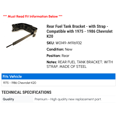 thumbnail image 2 of Rear Fuel Tank Bracket - with Strap - Compatible with 1975 - 1986 Chevy K20 1976 1977 1978 1979 1980 1981 1982 1983 1984 1985, 2 of 2