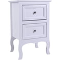 thumbnail image 5 of QXDRAGON Set of 2 Night Table, Side Table Night Stand Nightstand, White, 5 of 8