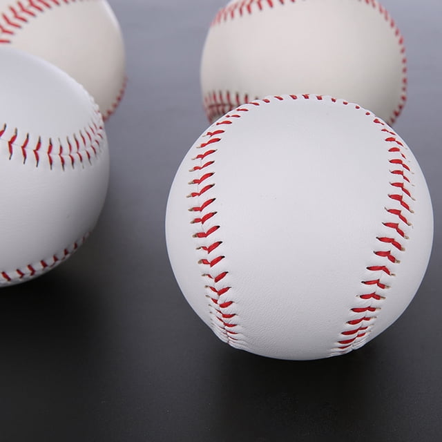 SKISUNO White Training Balls 5Pcs for Baseball Practice with Composite Cork Material