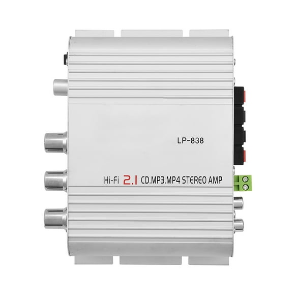 Mini Stereo Amplifier,Mini HiFi 2.1 Stereo Amp Stereo Amplifier Built for Professionals