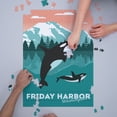 thumbnail image 3 of Friday Harbor, Washington, Orca Whale and Calf, Go Freestyle (1000 Piece Puzzle, Size 19x27, Challenging Jigsaw Puzzle for Adults and Family, Made in USA), 3 of 4