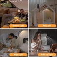 thumbnail image 7 of Gaormii 61 LEDs Eye Caring Clamp Desk Lamp for Home, Office, Rechargeable Reading Light with 3 Color&10 Brightness, Portable and Flexible, Clip on Light for Bed Desk, bedside(Black), 7 of 7