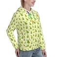 thumbnail image 6 of Lsque Green Pears1 Pattern Casual Women's Hoodie,Hooded Sweatshirt with Kangaroo Pocket,Pullover Hoodie with Eye-catching Drawstrings-X-Large, 6 of 7