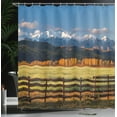thumbnail image 4 of Ambesonne Landscape Shower Curtain, Nature Valley Forest, 69"Wx84"L, Multicolor, 4 of 5