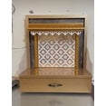 thumbnail image 2 of Wooden Designer Temple For Home And Office With LED Lights / Puja Mandir For Home With Cabinet Storage / Wall Hanging And Table Top Mandir, 2 of 4