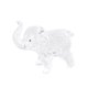 thumbnail image 4 of Centro de mesa con figura de elefante, manualidades, lindos regalos coleccionables para inauguración de la casa blanco, 4 of 9
