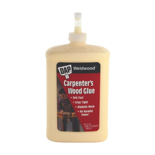 Dap 00492 Weldwood Carpenters Wood Glue Yellow Quart