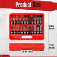 thumbnail image 2 of WETT 1/2" Drive Master Impact Hex Bit Set, 20 Piece Hex Driver Socket Set, Allen Bit Socket Set, Cr-Mo Steel, SAE & Metric, (1/4" - 3/4", 6-19mm), 2 of 9