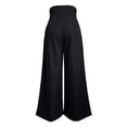 thumbnail image 7 of Women's High Waist Wide Leg Pants Elegant Pleated Work Business Casual Suit Trousers by Yigetop Black L, 7 of 7