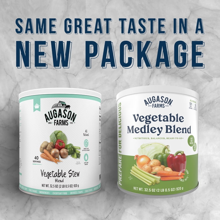Augason Farms Vegetable Medley Blend Can, 131 Servings - Walmart.com